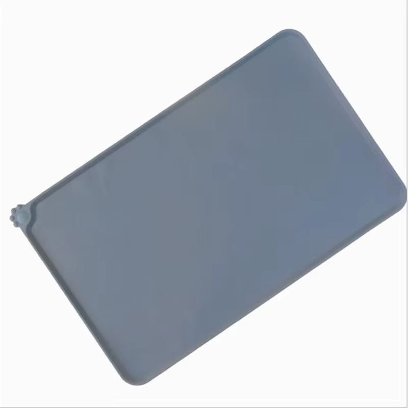 Dog Cat Food Mat, Large (21" X 14") Silicone Waterproof Pet Bowl Mat, Non Slip Pet Bowl Mats Placemats Dog Supplies