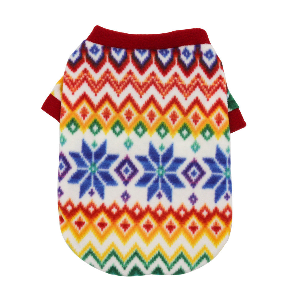 Warm Christmas Dog Fleece