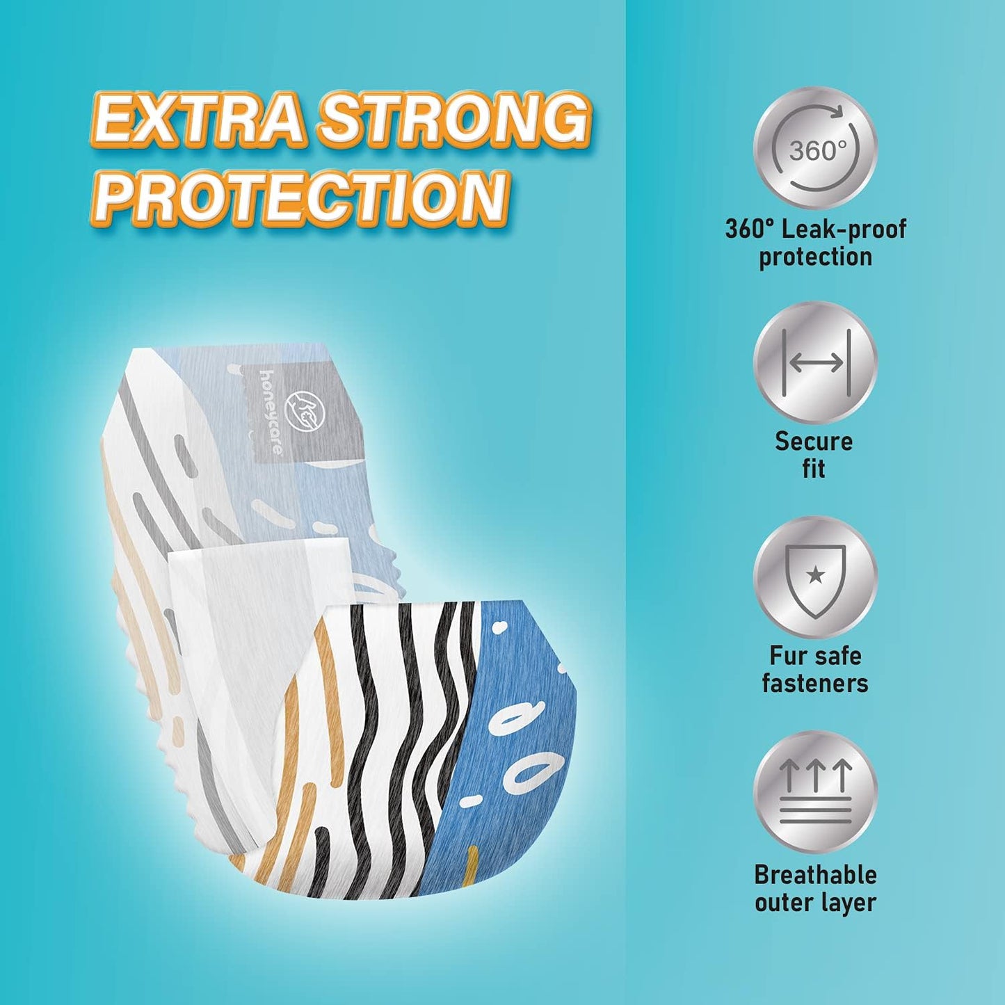 All Absorb Petrichor Male Dog Wrap, Fresh Smell Disposable Diapers, Extra Small, White, 100 Count