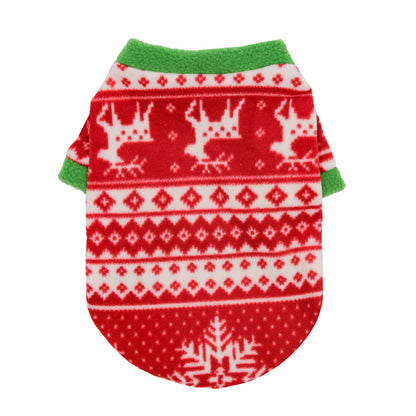 Warm Christmas Dog Fleece