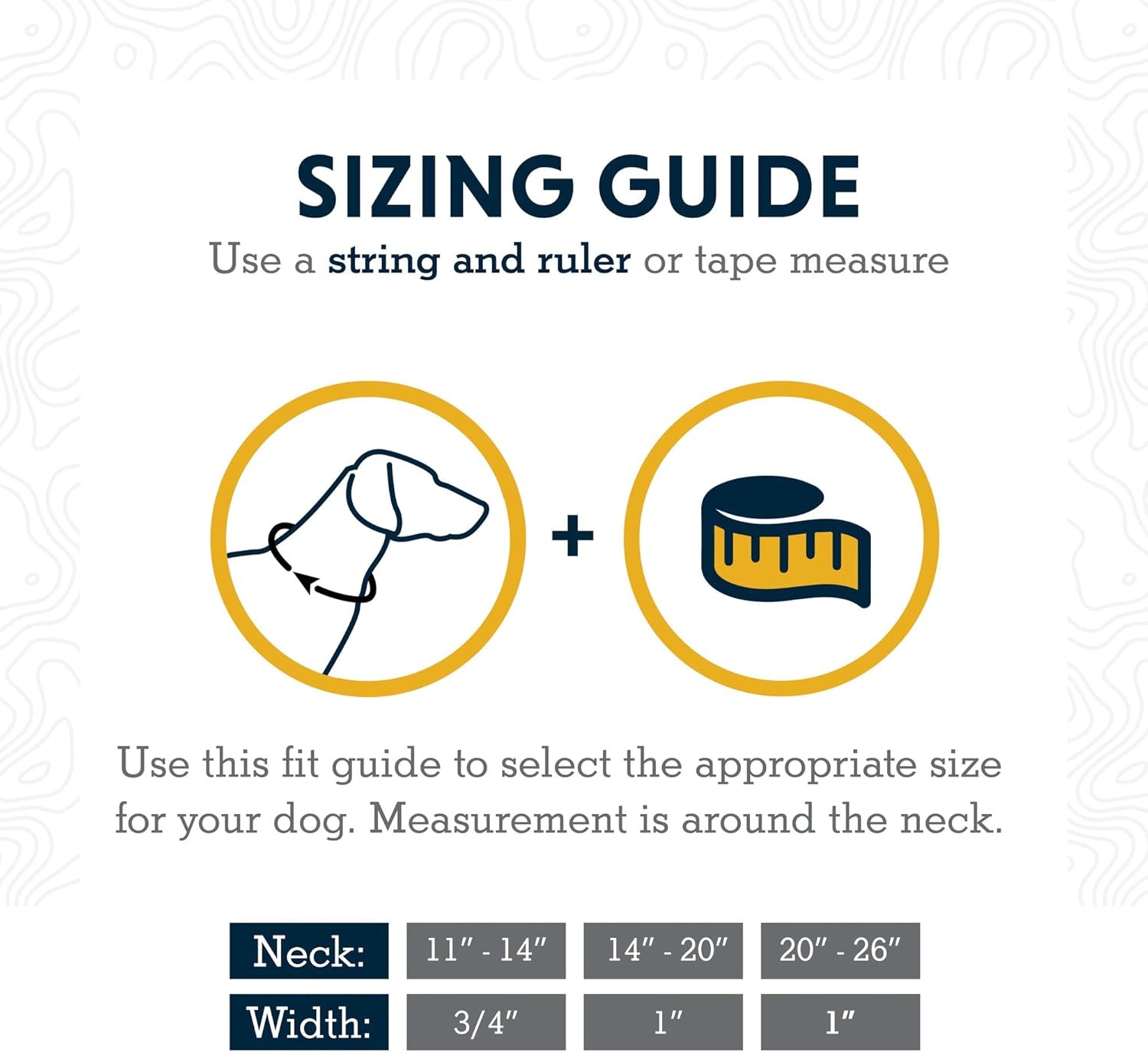 , Front Range Dog Collar, Durable and Comfortable Collar for Everyday Use, Blue Moon, 20"-26"