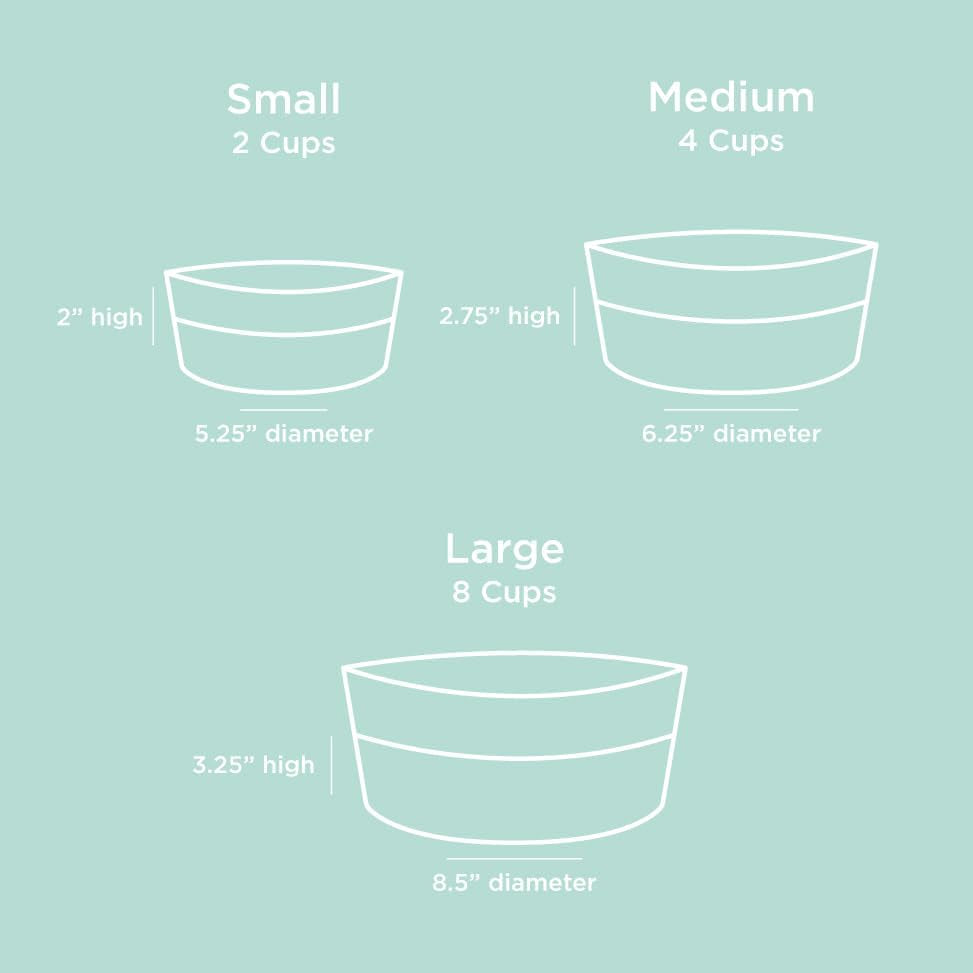 Dipper Ceramic Dog Bowl for Small and Large Breeds - Heavyweight and Durable Pet Food and Water Dish Crock, Dishwasher Safe, Modern (Medium, Dolphin)