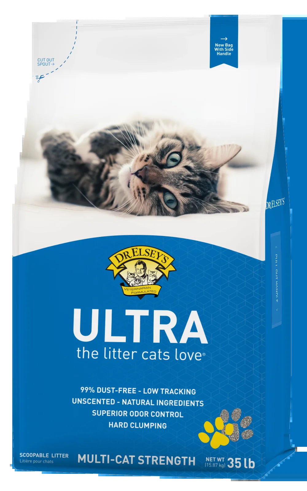 (3 Pack)  Ultra Natural Clumping Clay Cat Litter, Unscented, 35 Lb Bag