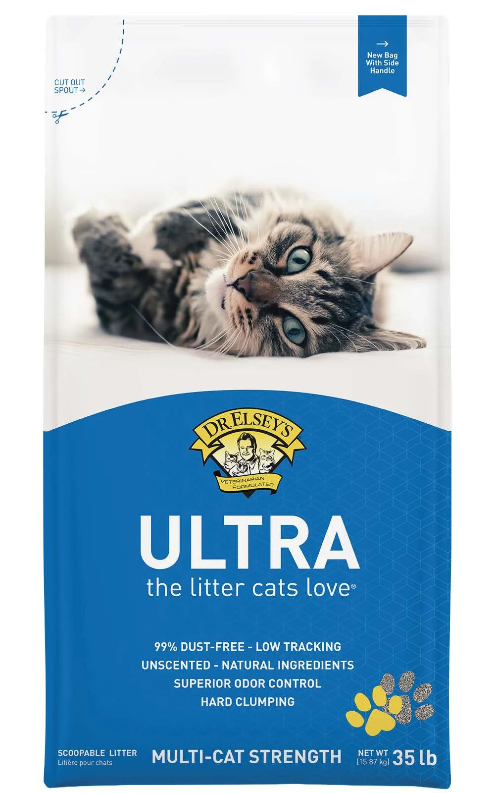 (3 Pack)  Ultra Natural Clumping Clay Cat Litter, Unscented, 35 Lb Bag