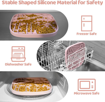 Rich and Innovative Puzzle Textured Silicone Feeder & Lick Mat for All Dog Breeds