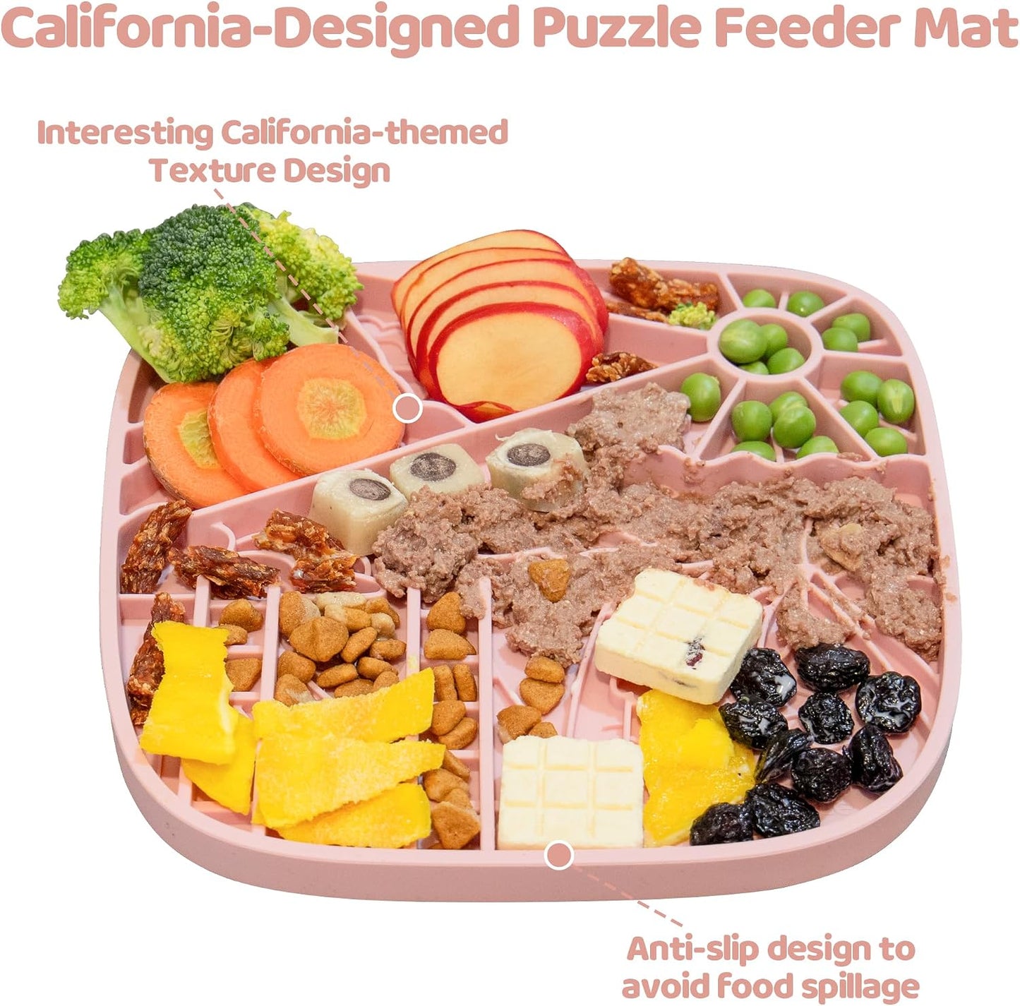 Rich and Innovative Puzzle Textured Silicone Feeder & Lick Mat for All Dog Breeds
