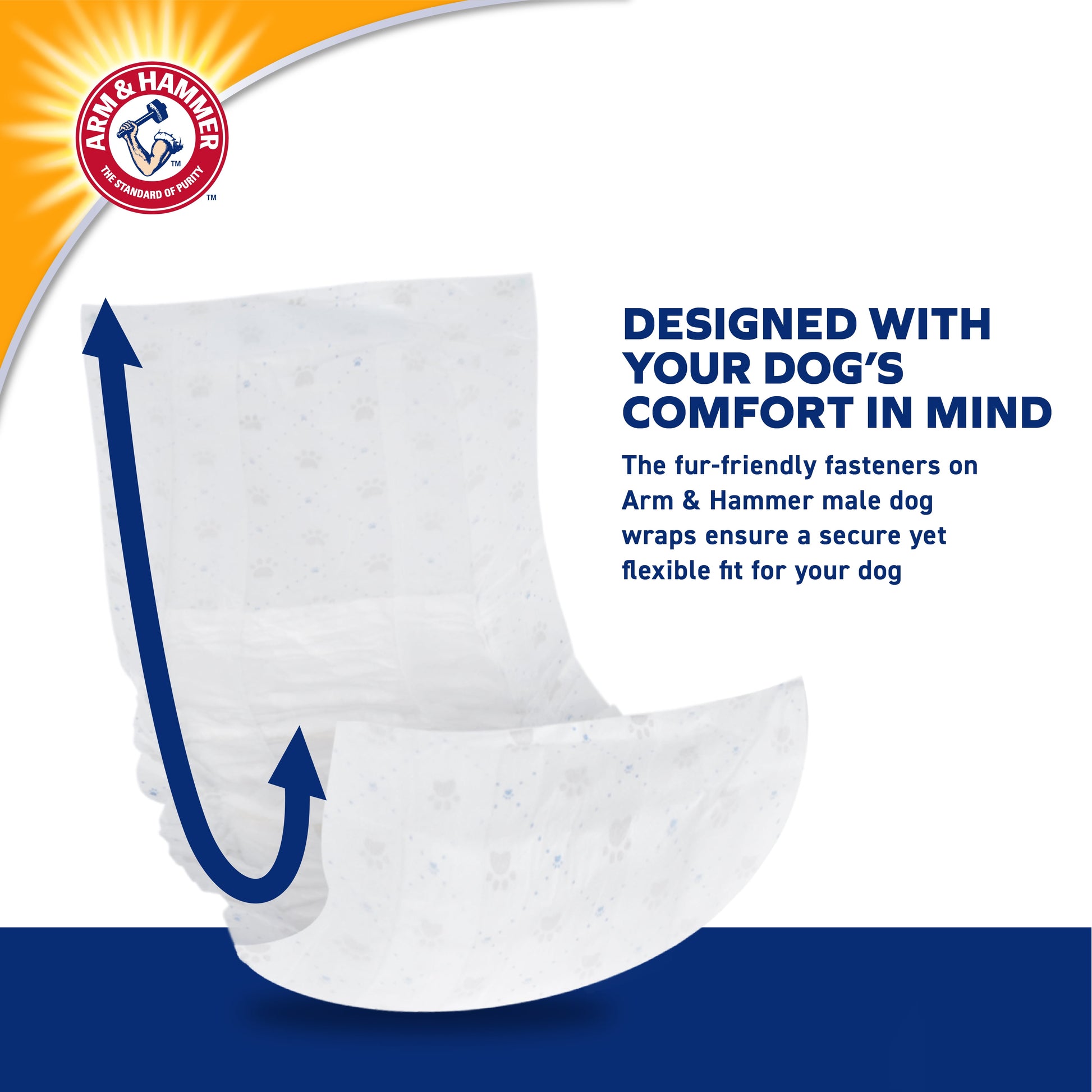 Male Dog Wraps, X-Small 12Ct | Super Absorbent with Baking Soda for Odor Control