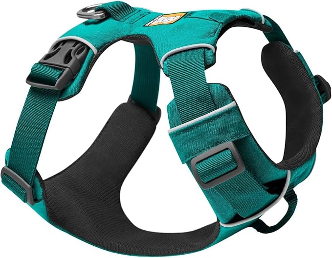 Front Range Dog Harness, Reflective Soft Padded Everyday Harness with Dual Leash Clips, Adjustable and Lightweight Fit for Training or Walking for All Dogs