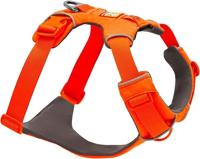 Front Range Dog Harness, Reflective Soft Padded Everyday Harness with Dual Leash Clips, Adjustable and Lightweight Fit for Training or Walking for All Dogs