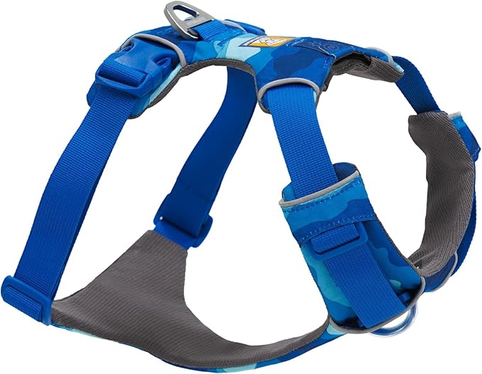 Front Range Dog Harness, Reflective Soft Padded Everyday Harness with Dual Leash Clips, Adjustable and Lightweight Fit for Training or Walking for All Dogs