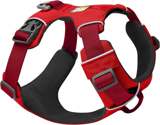 Front Range Dog Harness, Reflective Soft Padded Everyday Harness with Dual Leash Clips, Adjustable and Lightweight Fit for Training or Walking for All Dogs