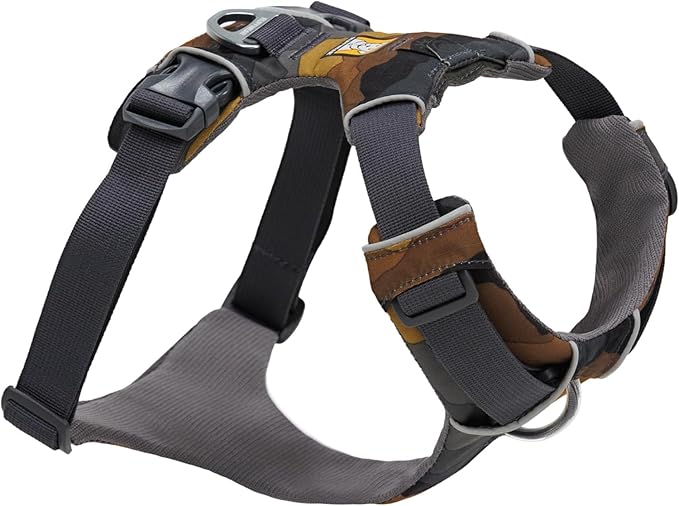 Front Range Dog Harness, Reflective Soft Padded Everyday Harness with Dual Leash Clips, Adjustable and Lightweight Fit for Training or Walking for All Dogs