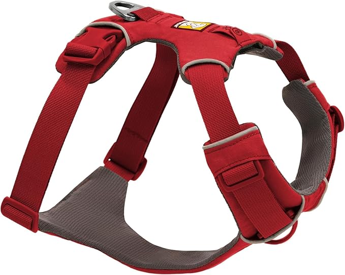 Front Range Dog Harness, Reflective Soft Padded Everyday Harness with Dual Leash Clips, Adjustable and Lightweight Fit for Training or Walking for All Dogs