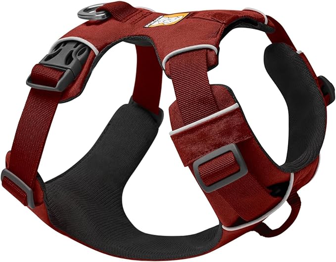 Front Range Dog Harness, Reflective Soft Padded Everyday Harness with Dual Leash Clips, Adjustable and Lightweight Fit for Training or Walking for All Dogs