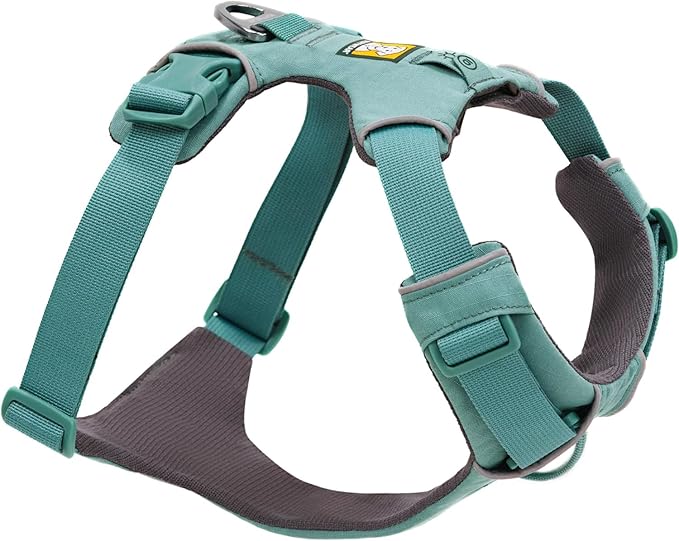 Front Range Dog Harness, Reflective Soft Padded Everyday Harness with Dual Leash Clips, Adjustable and Lightweight Fit for Training or Walking for All Dogs