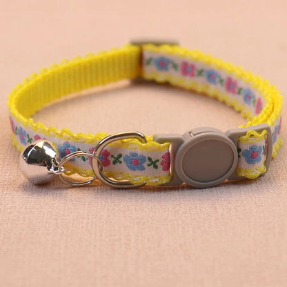Lace Bell Cat Collar