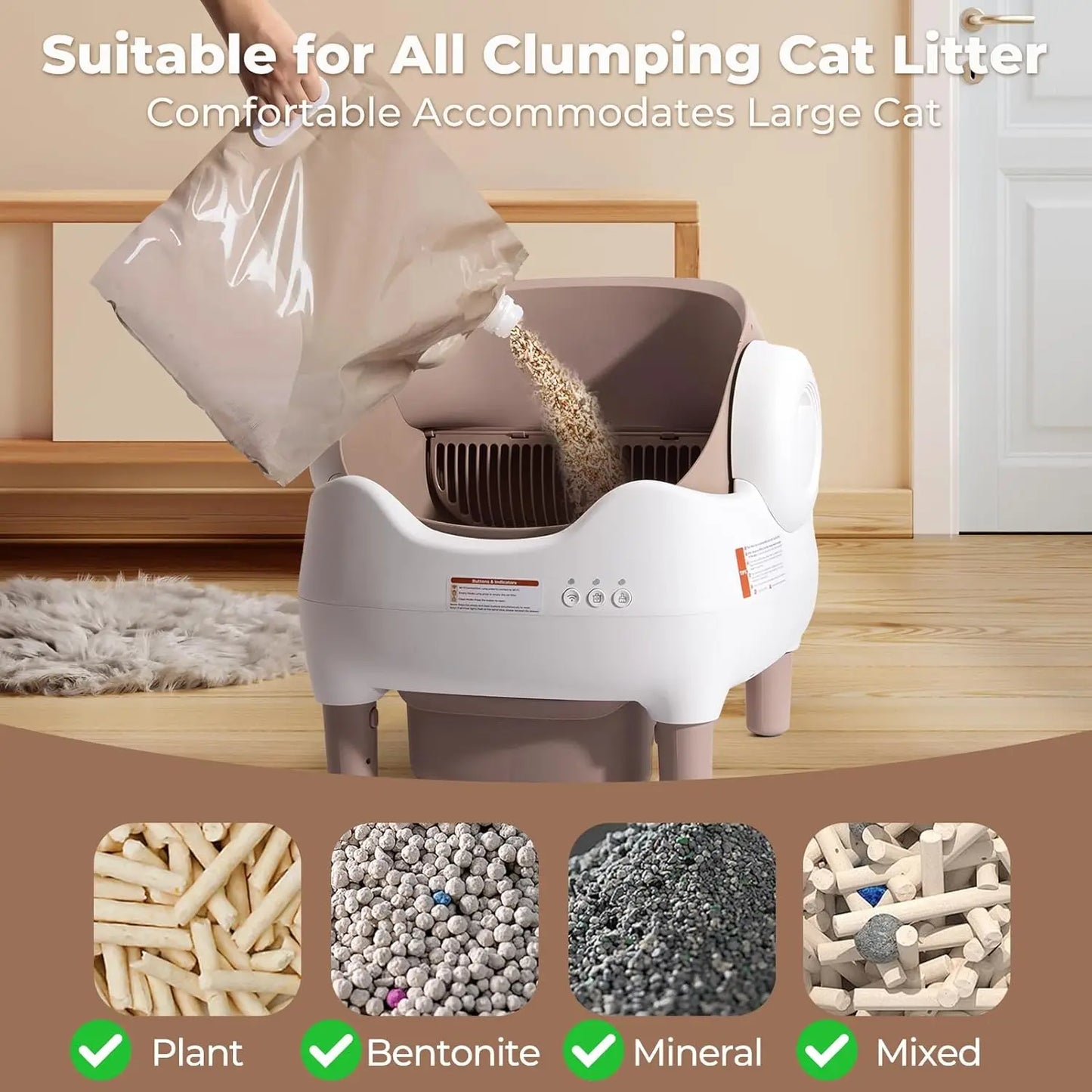 Smart Self-Cleaning Cat Litter Box