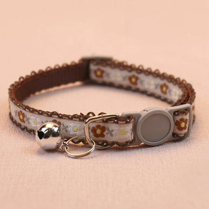 Lace Bell Cat Collar