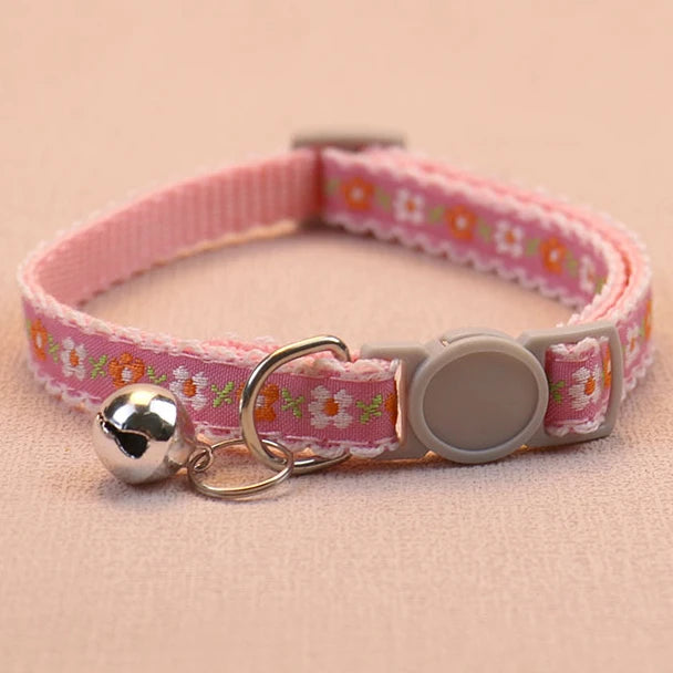Lace Bell Cat Collar