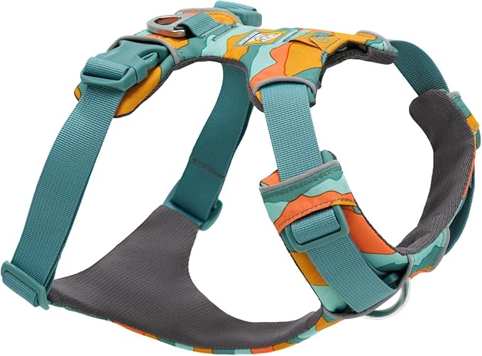 Front Range Dog Harness, Reflective Soft Padded Everyday Harness with Dual Leash Clips, Adjustable and Lightweight Fit for Training or Walking for All Dogs