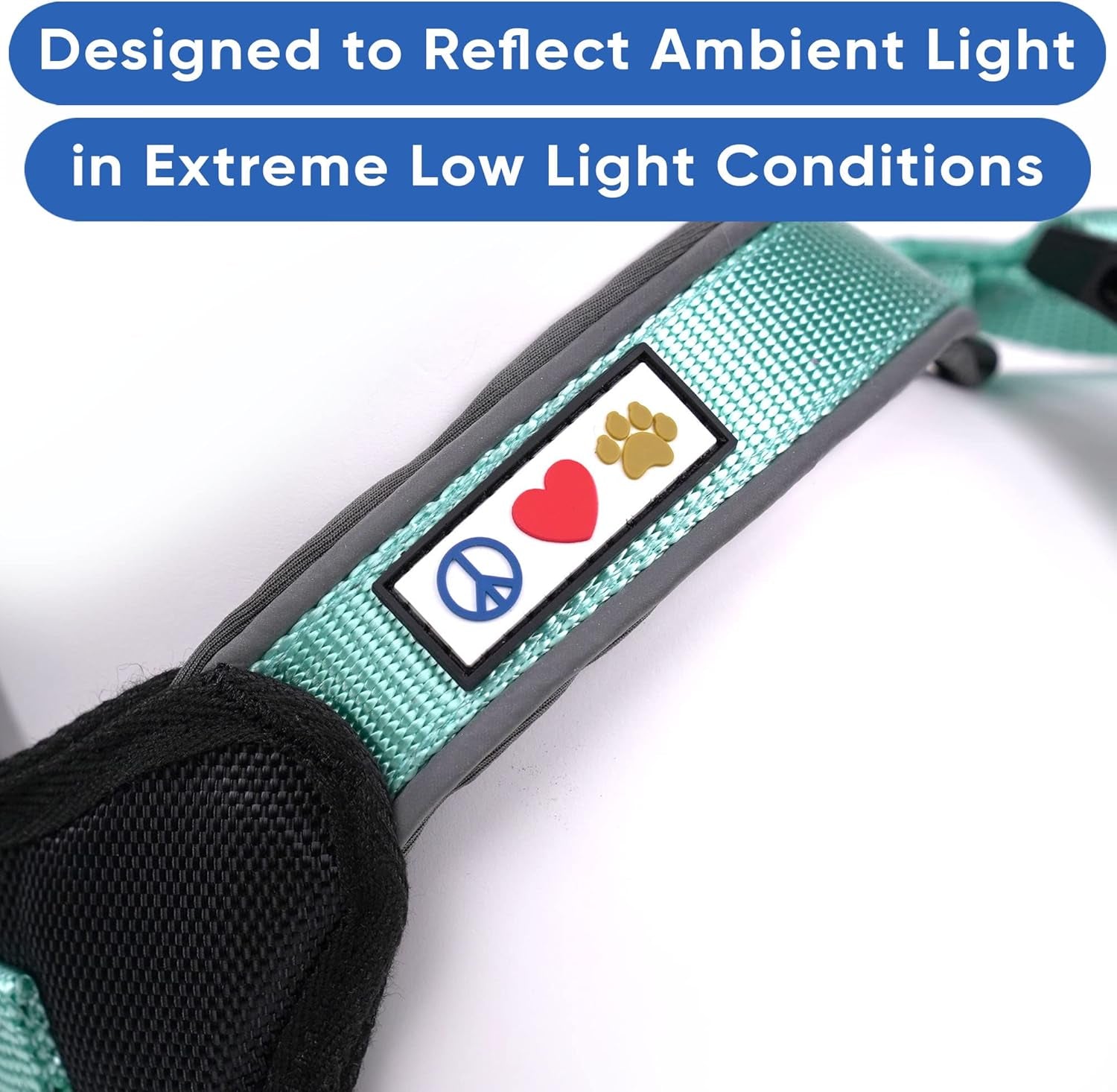 Reflective Dog Harness Padded Dog Harness Provides Comfort Control for a Walk or Running Great Pet Accessories Dog Vest XS Extra Small Teal Dog Harness