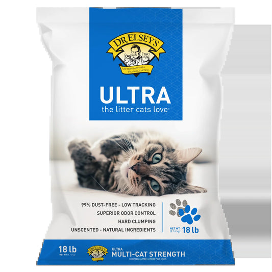 Ultra Clumping Clay Cat Litter, 18 Lb Bag