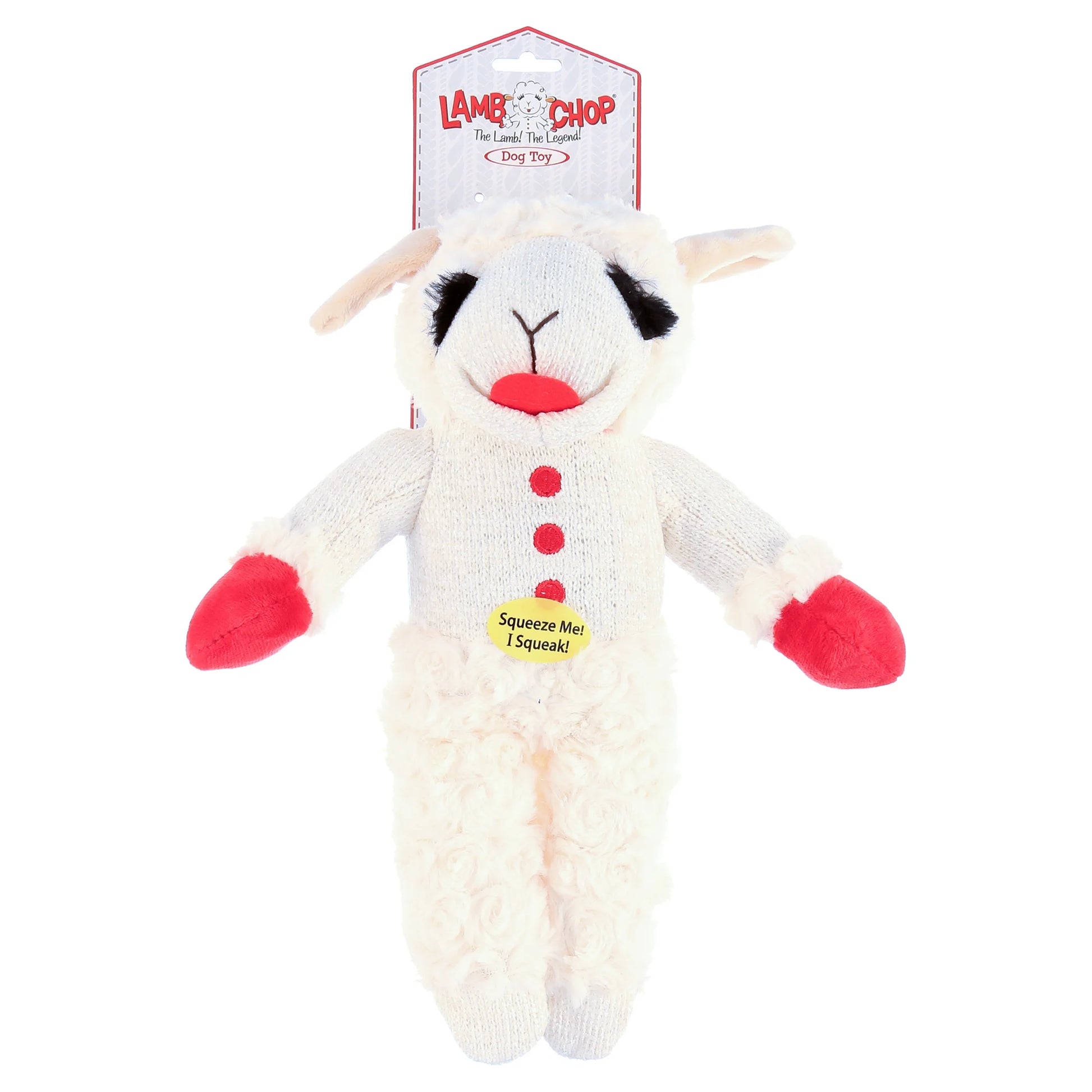 Standing Lamb Chop Plush Dog Toy, Medium