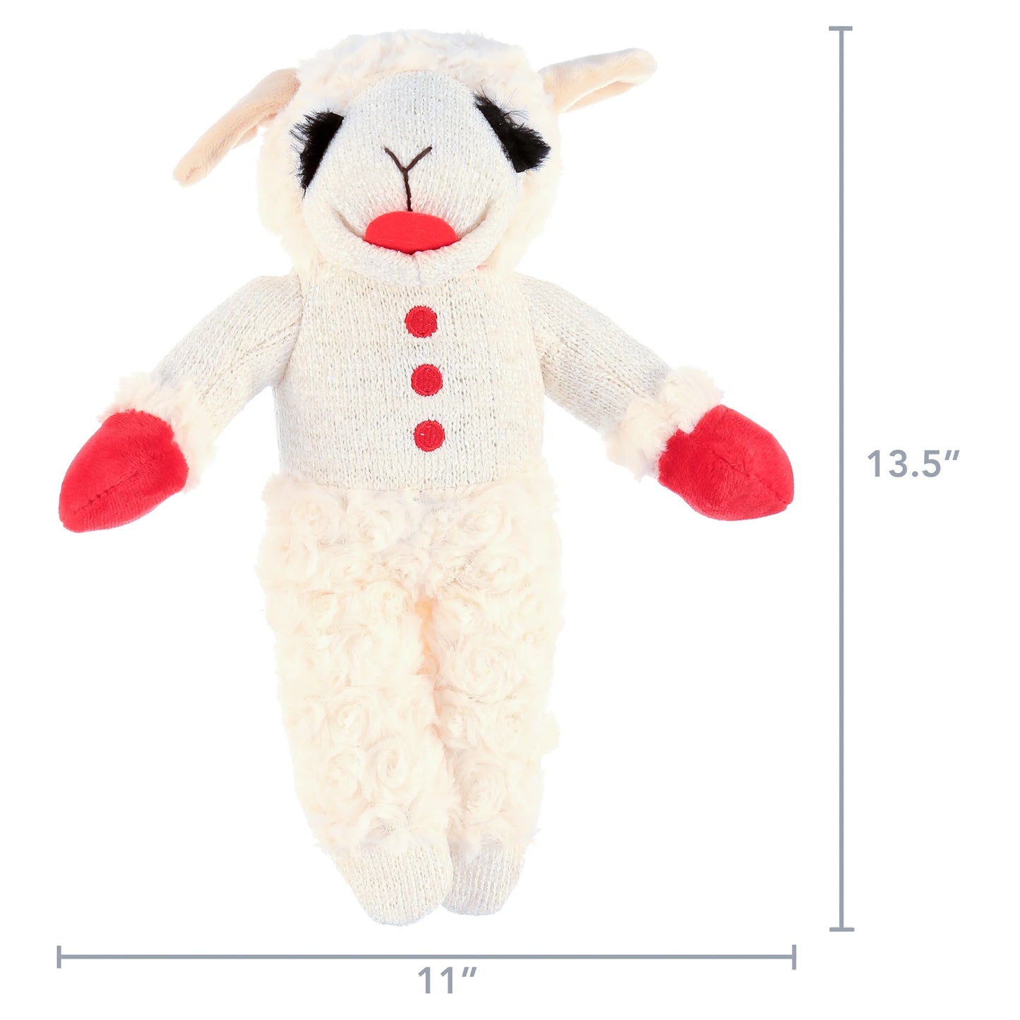 Standing Lamb Chop Plush Dog Toy, Medium